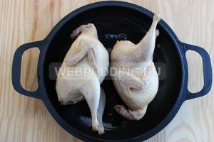 Quail în rețetă cuptor cu o fotografie cum să gătească pe