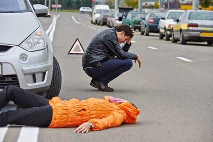 A gyalogos kapott egy balesetben - mit kell tenni