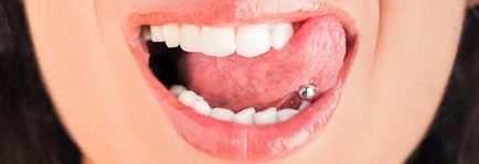 Пірсинг язика і здоров'я зубів