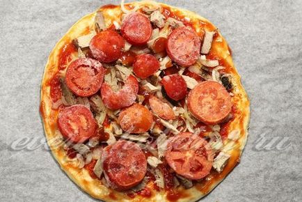 Pizza marha, recept élesztő tészta