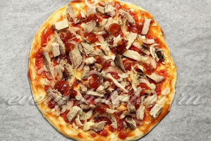 Pizza marha, recept élesztő tészta