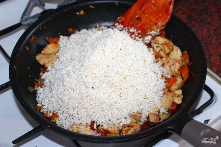 Pilaf mell - lépésről lépésre recept fotók