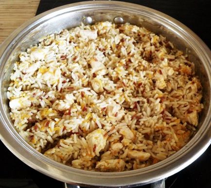 Pilaf csirkével - recept fotókkal