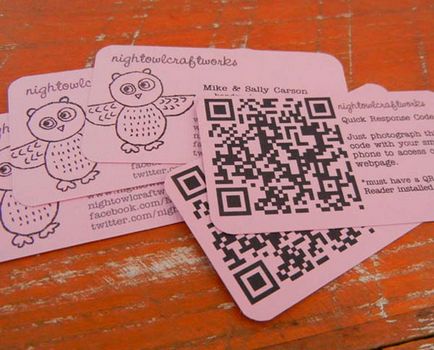 Підбірка візиток з qr-кодом