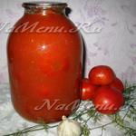 Tomate în jeleu fără rețetă de sterilizare