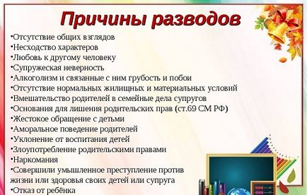 Причини розірвання шлюбу коли причина стає вагомою для розлучення