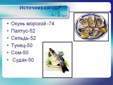 Продукти, що містять йод таблиця і список для дорослих (в тч вагітних) і дітей