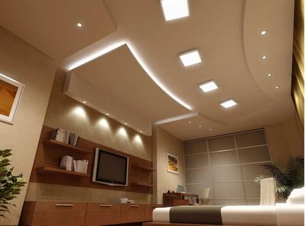 Proiectarea și instalarea plafonului din gips-carton cu iluminare
