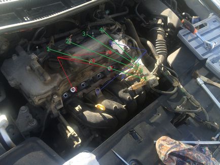 Szórófejek Toyota Corolla (vásárolt alsó gumi) Szórófejek Toyota Corolla