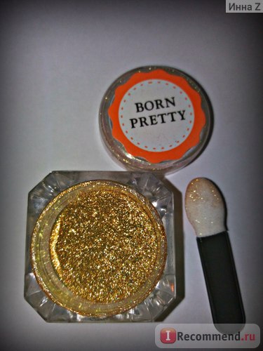 Пудра для нігтів born pretty mirror powder gold silver pigment nail glitter nail art chrome -