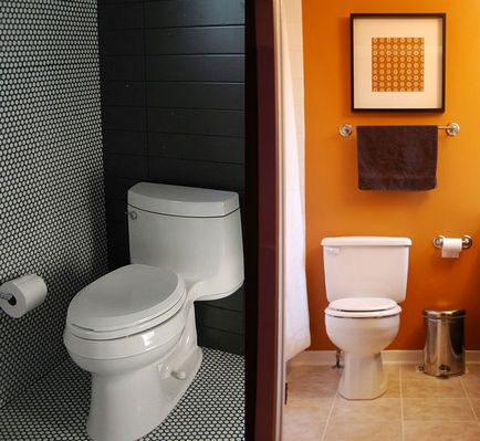 Designul de baie separat al unei încăperi mici de toaletă
