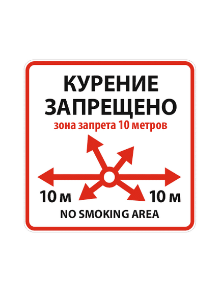 Розміщення знака не курити! Знак заборони куріння за законом гост