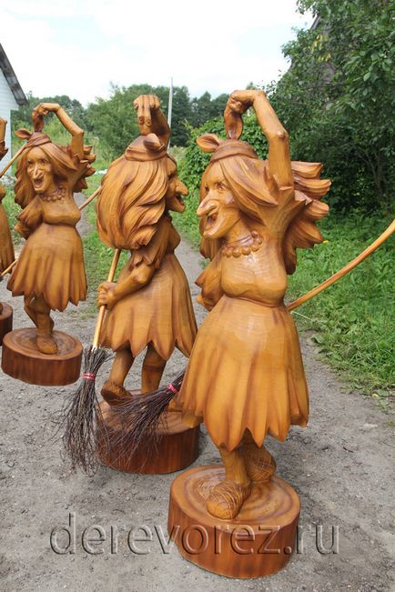 Sculptata femeie yaga lumini - blog-ul dmitry woodworker