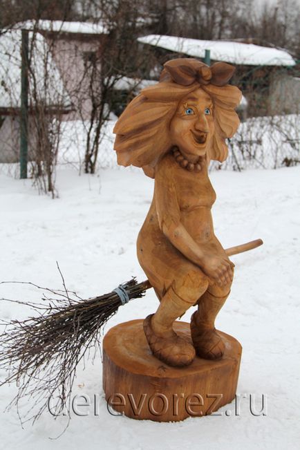 Sculptata femeie yaga lumini - blog-ul dmitry woodworker