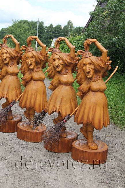 Sculptata femeie yaga lumini - blog-ul dmitry woodworker