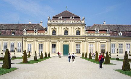 Grădină luxoasă de belvedere în stil regulat (austria, vena), me și design peisagistic