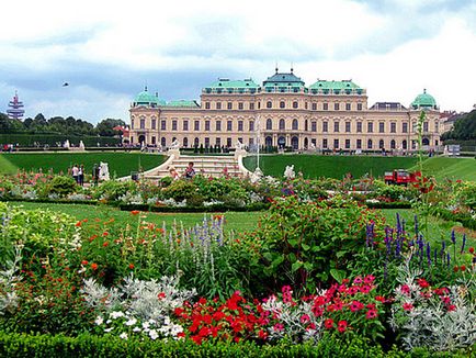 Grădină luxoasă de belvedere în stil regulat (austria, vena), me și design peisagistic