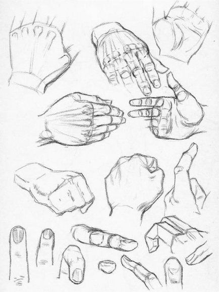 Руки, третя частина, малювання голів і рук