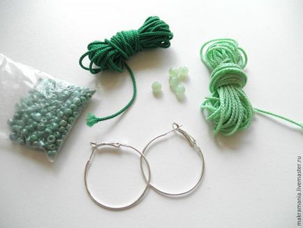 Створюємо прості і красиві сережки в техніці макраме - ярмарок майстрів - ручна робота, handmade