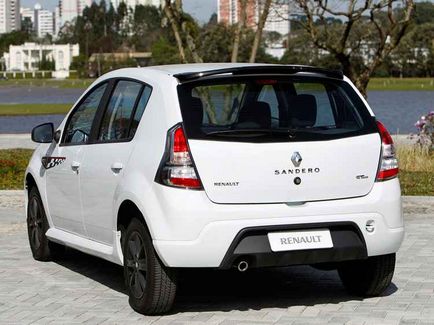 Renault Sandero légterelő spoiler a csomagtér