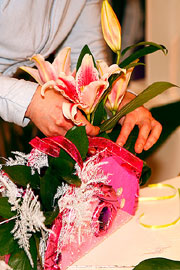 Geantă de mână de clasă de flori, oblacco