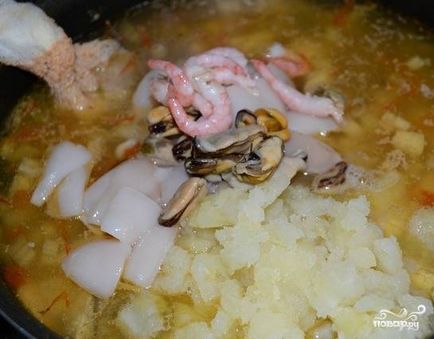 Soup - Bouillabaisse - rețetă pas cu pas cu fotografie