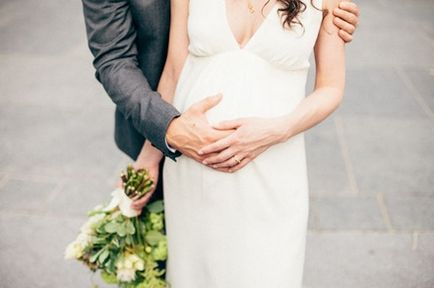 Esküvő a három tipp a terhes menyasszony