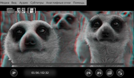 Vizualizare vizuală a filmelor 3d (stereoscopice) în linux ubuntu