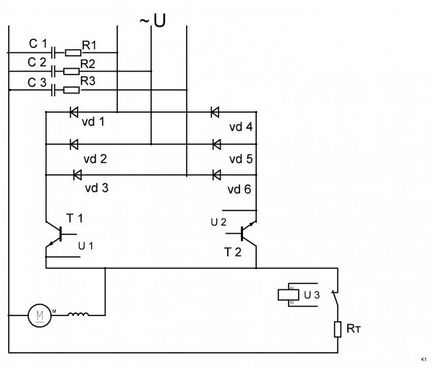 Scheme pentru controlul inversării motoarelor electrice de diferite tipuri - elmash