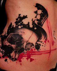Sketches tatuaj craniu, valoare, fotografie