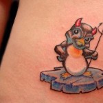 Tattoo Penguin érték, és a fénykép miniatűr