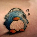 Tattoo Penguin érték, és a fénykép miniatűr