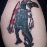 Tattoo Penguin érték, és a fénykép miniatűr