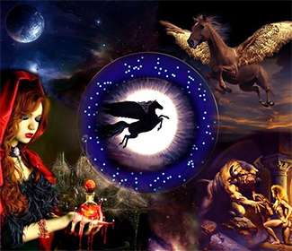 Horoscopul umbrei (horoscopul întunecat) al centaurului, harpy, pegasus, cerbera, satyr, sirena, griffin,