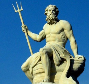 Poseidon trident, război, pistol - s - rock - n - roll