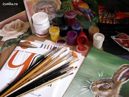 Уроки живопису - кілька простих правил малювання гуашшю