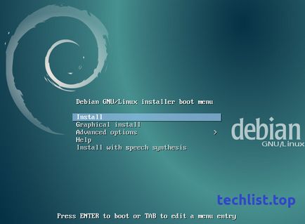 Установка debian 8 на віртуальну машину virtualbox, techlist