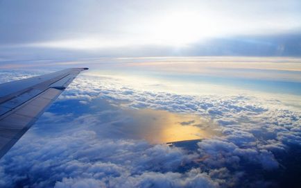 Vedere din avion din cabină, din fereastră