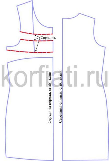 Форма прямого сукні з рукавом від Анастасії корфіаті