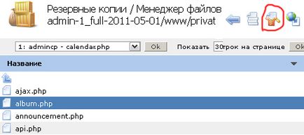 Restabilirea unui fișier separat dintr-o copie de rezervă - trust-host, site-uri de găzduire