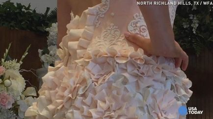 În Statele Unite, o nouă tendință - rochii de mireasă din hârtie igienică