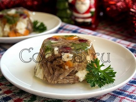 Jellied beef - rețetă pas cu pas cu fotografii, gustări