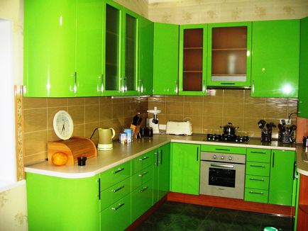 Bucătărie verde (54 fotografii), o instrucțiune video cu privire la designul interior cu propriile mâini, design,