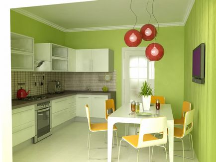 Bucătărie verde (54 de fotografii), o instrucțiune video cu privire la designul interiorului de către propriile mâini, design,