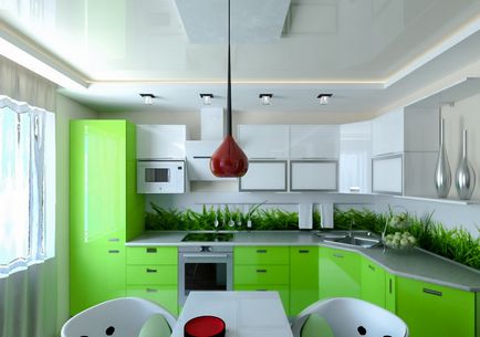 Bucătărie verde (54 de fotografii), o instrucțiune video cu privire la designul interiorului de către propriile mâini, design,