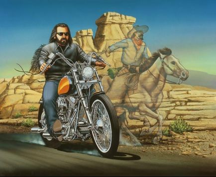 32 Icoane de pictura biker de artist David Manna