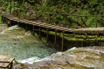 33 Cascade în districtul Lazarevsky din Sochi, limita naturală dzhegosh