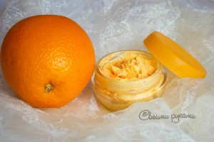 Orange Scrub - cserje recept a krémes alapot a szervezet - saját kezűleg