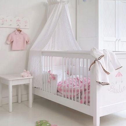 Балдахін на дитяче ліжечко (82 фото) держатель і кріплення, як повісити над ліжком для дівчинки