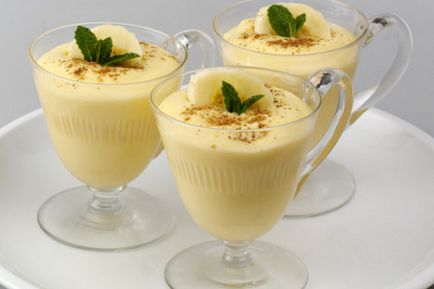 Banana puding, banán puding receptek